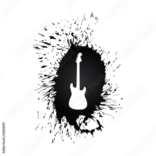 Splatter guitar