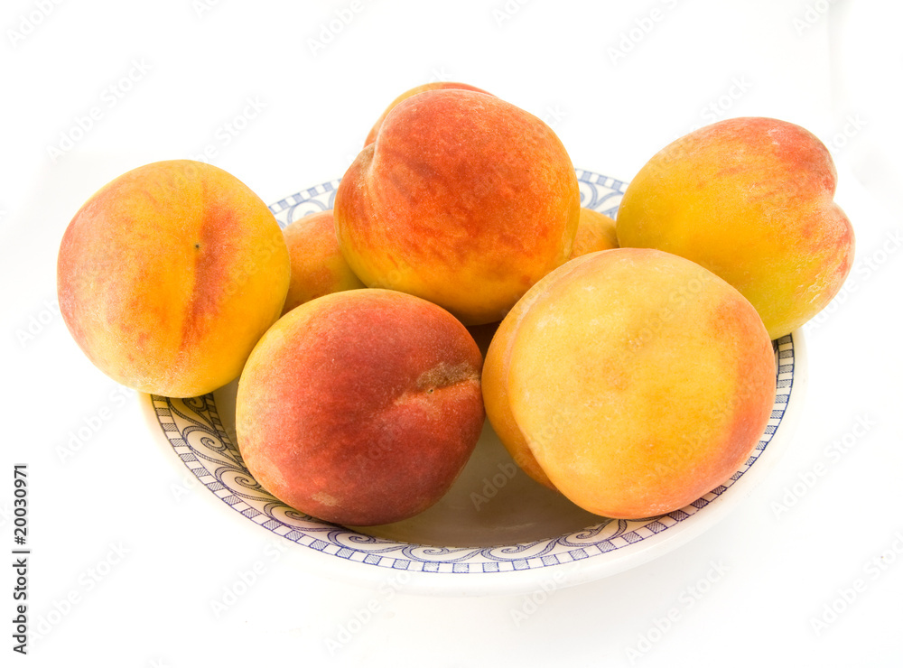 peaches isolated peaches isolated