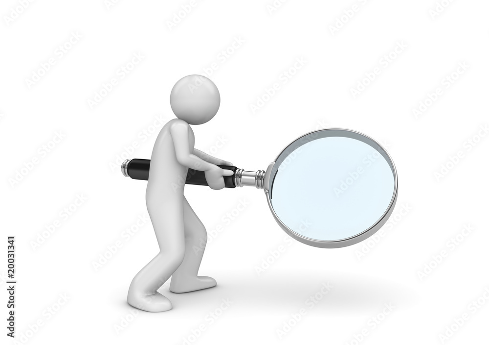 Observer (3d isolated characters, business series) Observer (3d isolated characters, business series)
