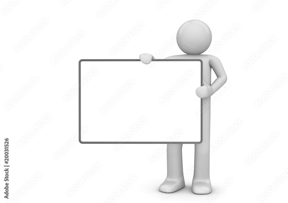 Character with copyspace (3d isolated characters, copyspaces) Character with copyspace (3d isolated characters, copyspaces)