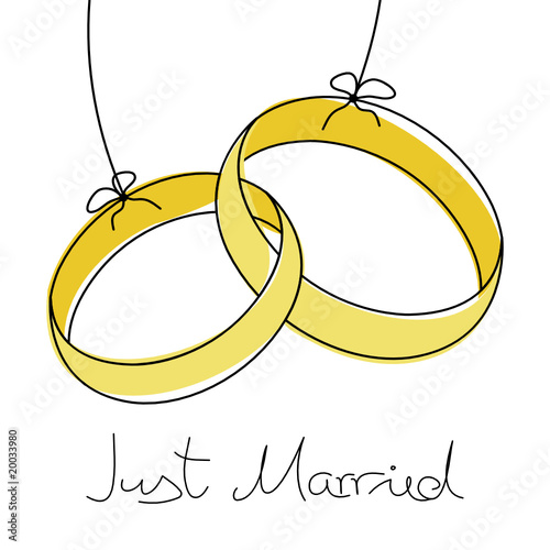 Große Ringe "Just Married"