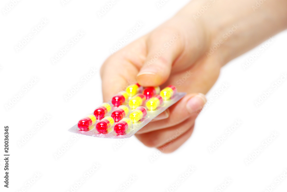pills in hand pills in hand