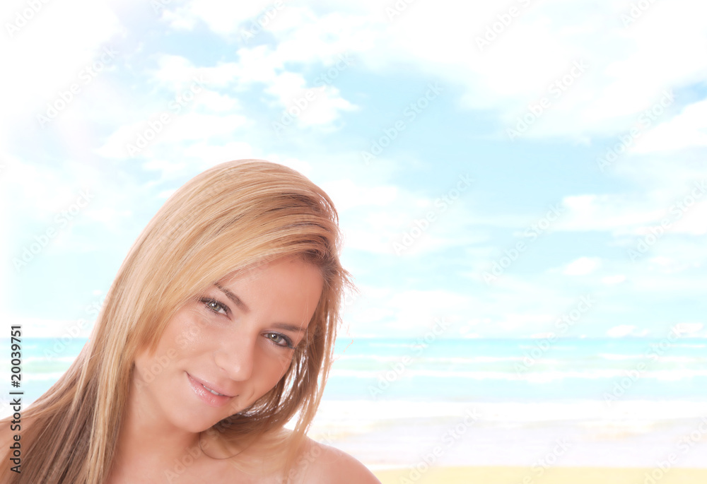 Portrait of a young happy woman Portrait of a young happy woman