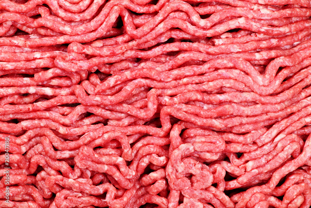 Raw ground meat Raw ground meat