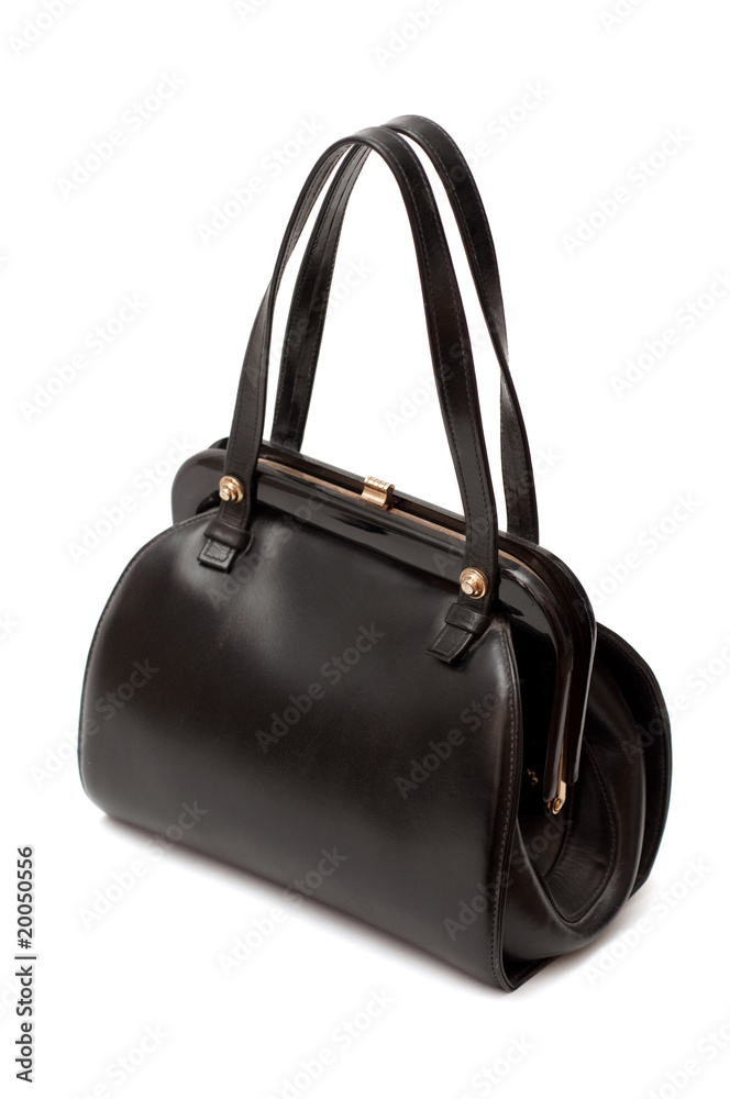 Naklejka premium Retro handbag isolated on white