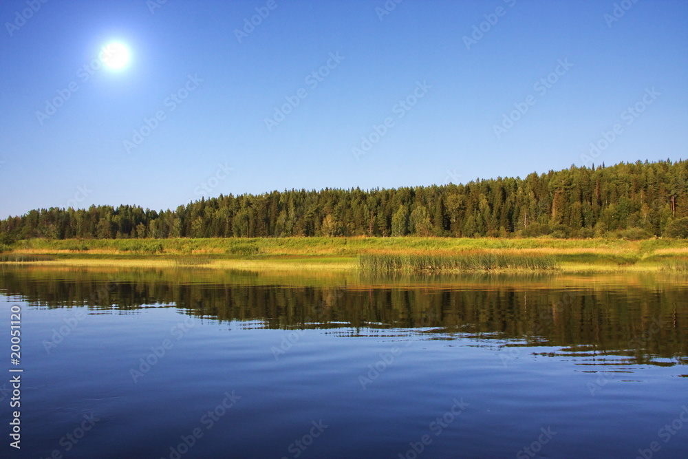 nature of the Ural River Chusovaya in the Perm region