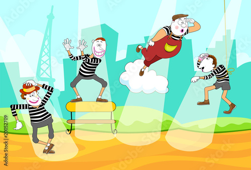 Group Of Pantomime