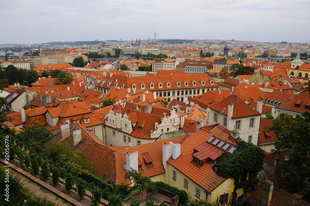 Red Roofs in Prague Little Quarter