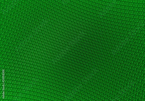 green binary photo
