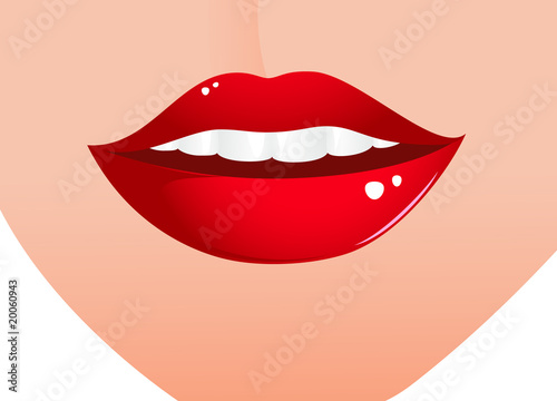 Sexy woman lips