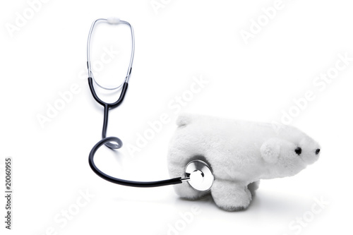 Stethoskop mit eisbär
