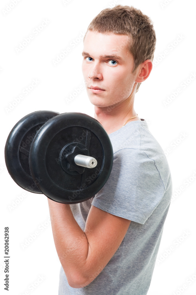 Young man workout Young man workout
