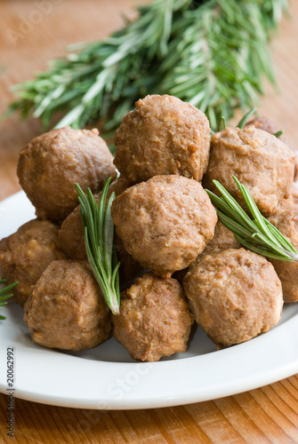 Meatballs with rosemary