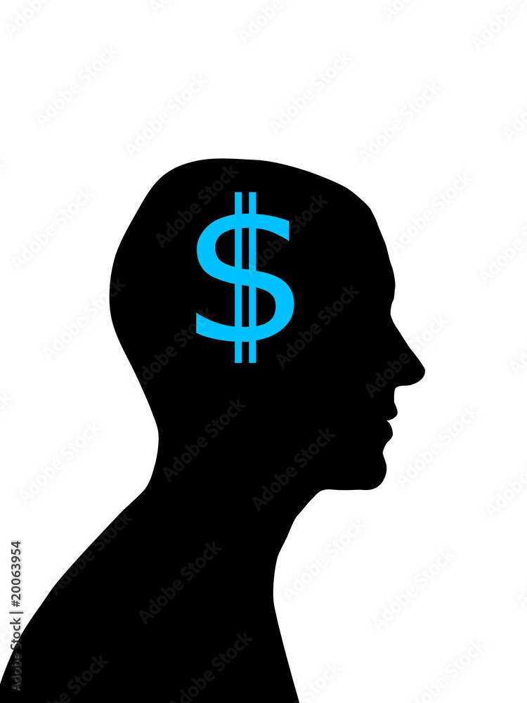 Man head silhouette