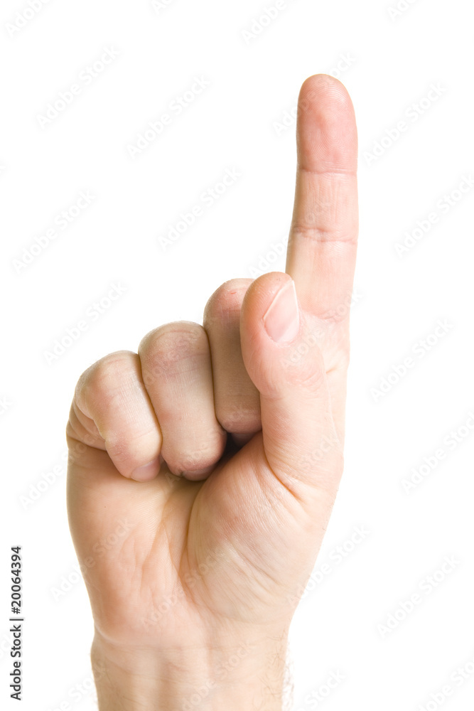 Counting man hand Counting man hand