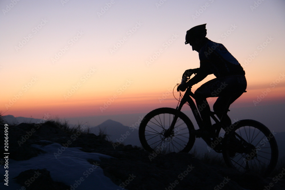 Fototapeta premium Vélo de nuit
