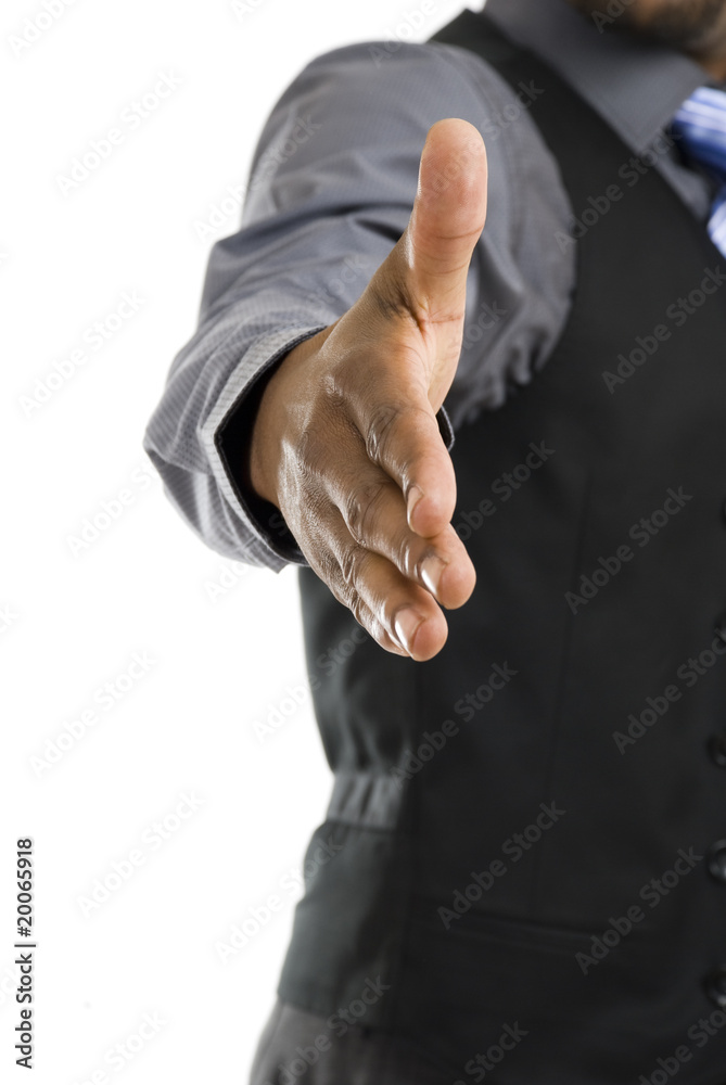 Fototapeta premium African american business handshake