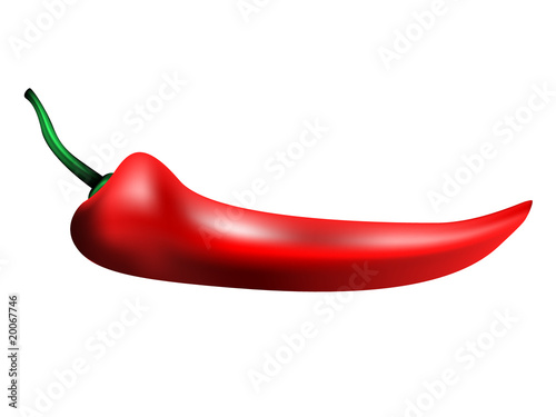 illustration of red hot chili pepper