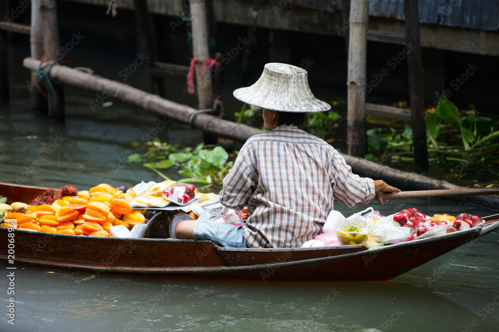 Obraz premium Floating market