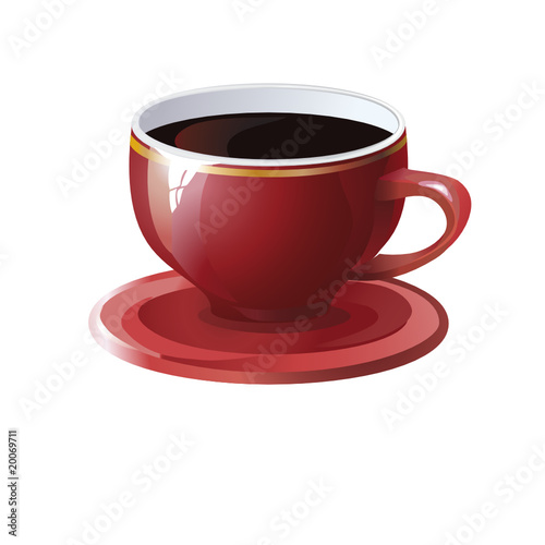 red cup a cafe