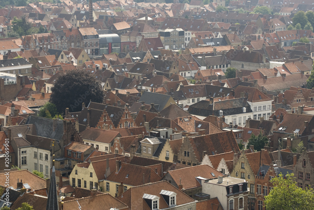 Bruges rooftops