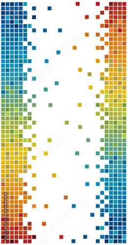rainbow colors pixels