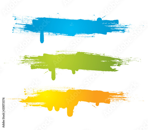 Vector colorful grunge banners