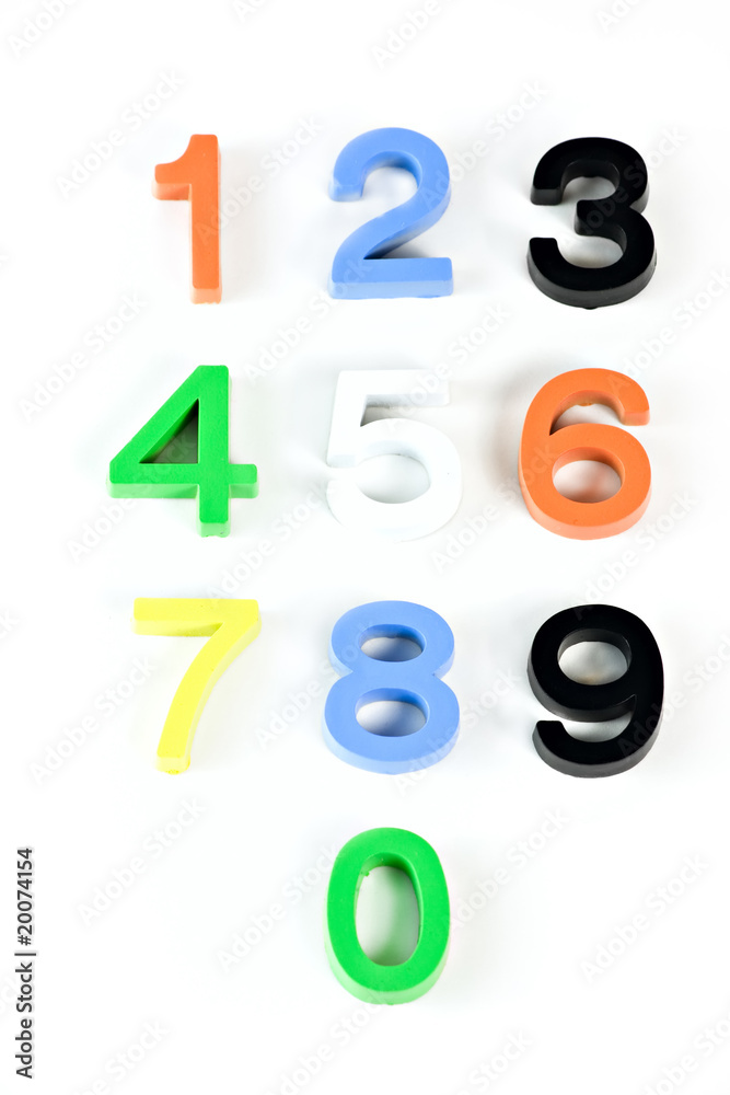 learning colorful 3d plastic numbers learning colorful 3d plastic numbers