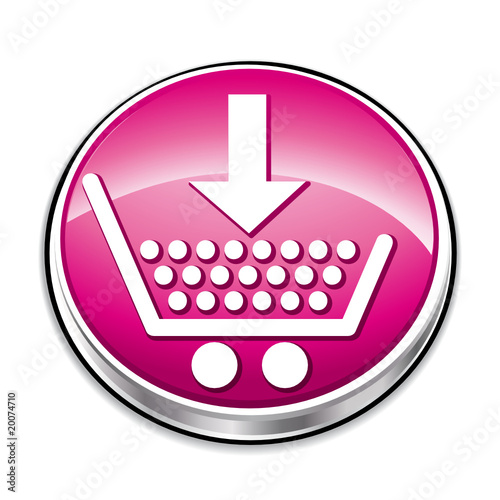 Pink shopping cart button