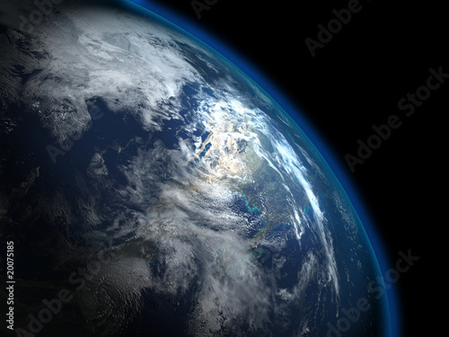 Fototapeta Naklejka Na Ścianę i Meble -  Te beautyful planet Earth, from the space