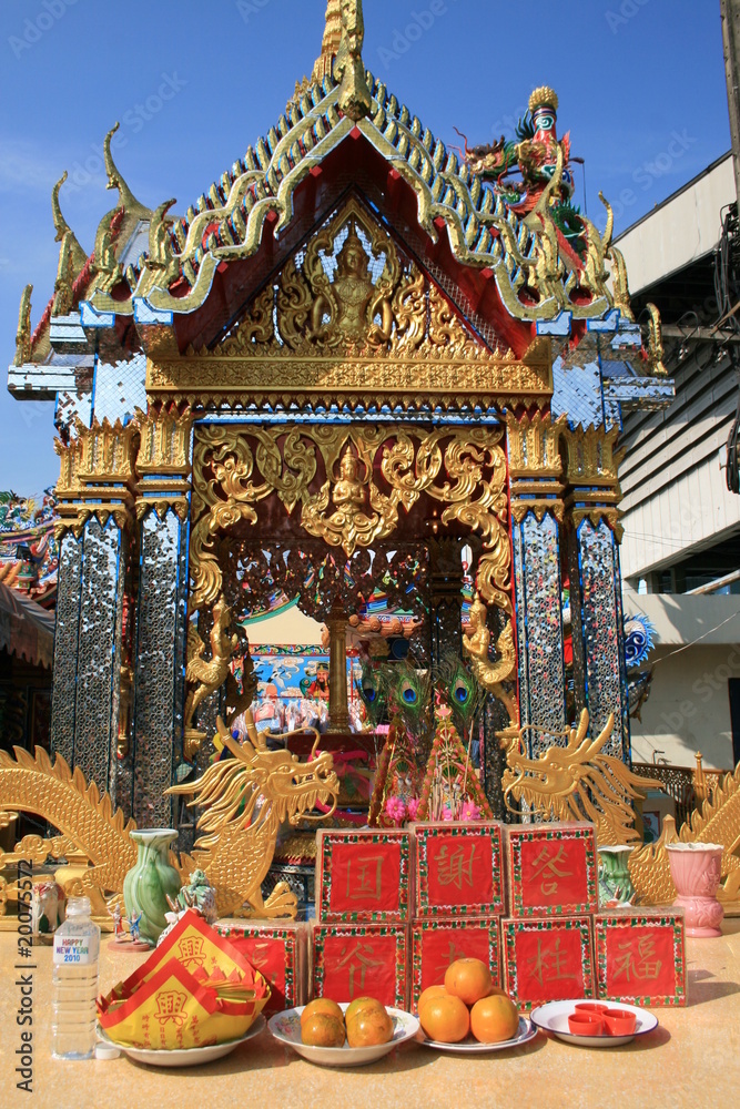 Chinese temple, Bangkok, Thailand.
