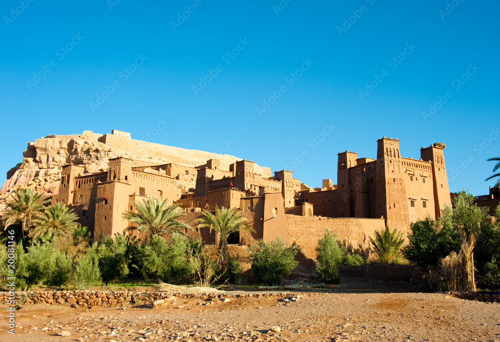 Ait benhaddou  Khasbah in Morocco - famous medieval fortress village 