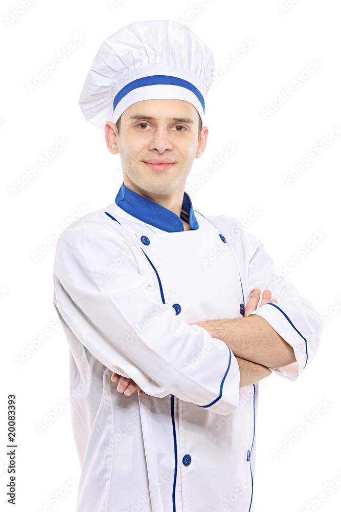 Portrait of chef isolated over white background Portrait of chef isolated over white background