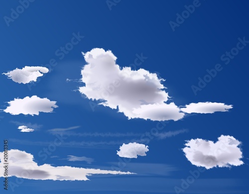 Cielo Blo con Nuvolette Sparse