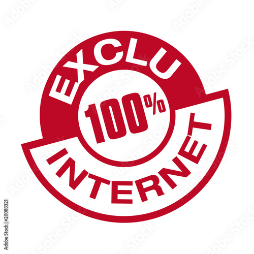 icone 100% exclu internet