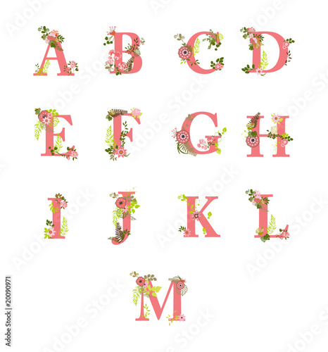 flourish alphabet letters, part1