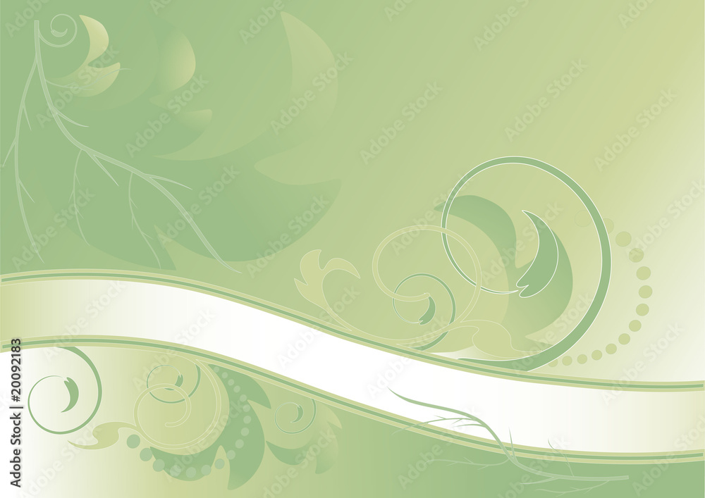 Abstract green floral banner. Background .Banner Abstract green floral banner. Background .Banner