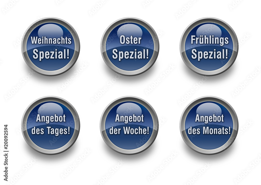 glänzende blaue Buttons glänzende blaue Buttons