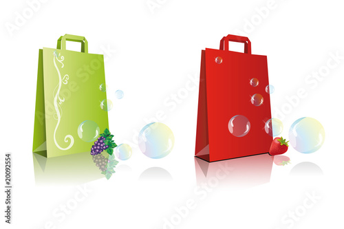 Bolsas Frutales con Burbujas