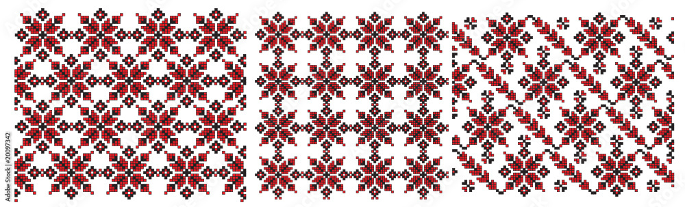 three ukrainian texture embroider three ukrainian texture embroider