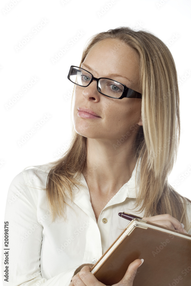 jeune femme bureau notes jeune femme bureau notes
