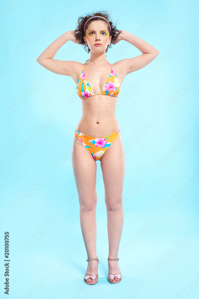 Fototapeta premium beautiful girl in bikini