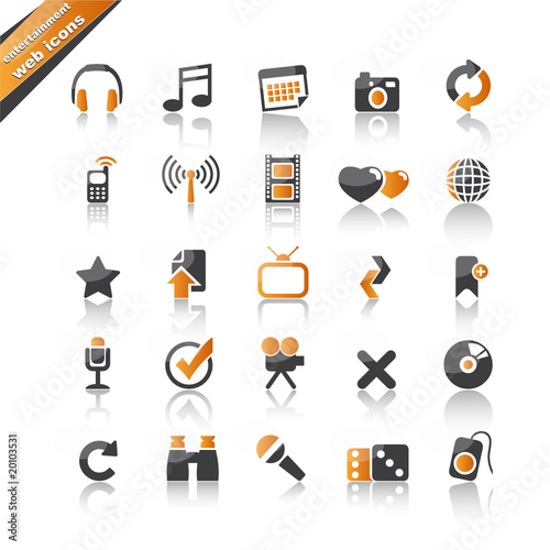 entertainment web icons
