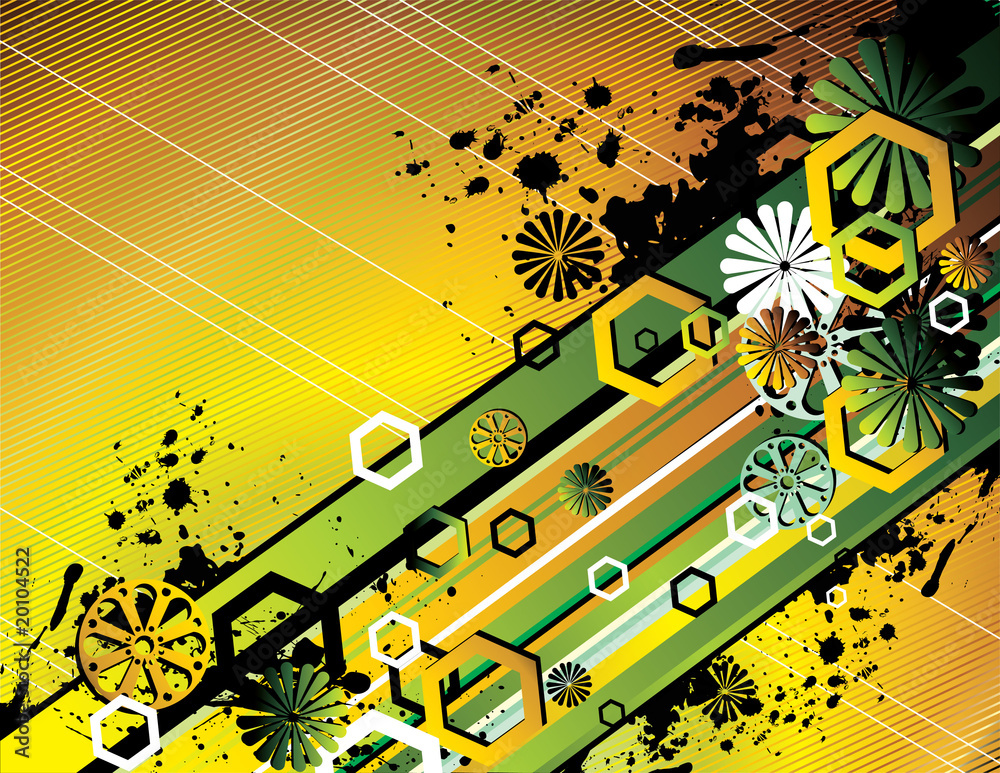 composicion abstracta en vector