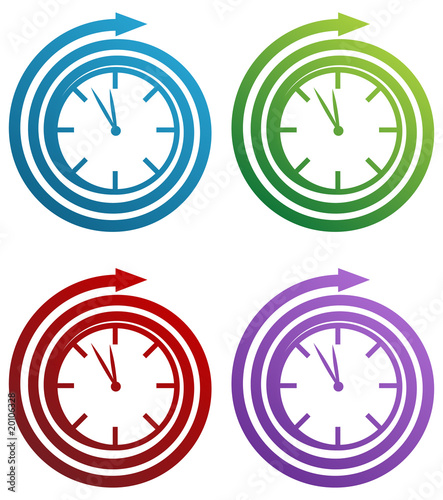 Free Download Spiral Clock - GFXLoad