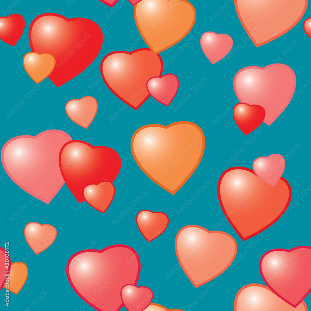 Valentine's day abstract seamless background