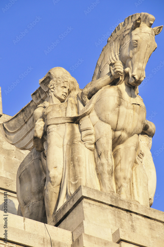 Fototapeta premium Particolare della Stazione Centrale di Milano
