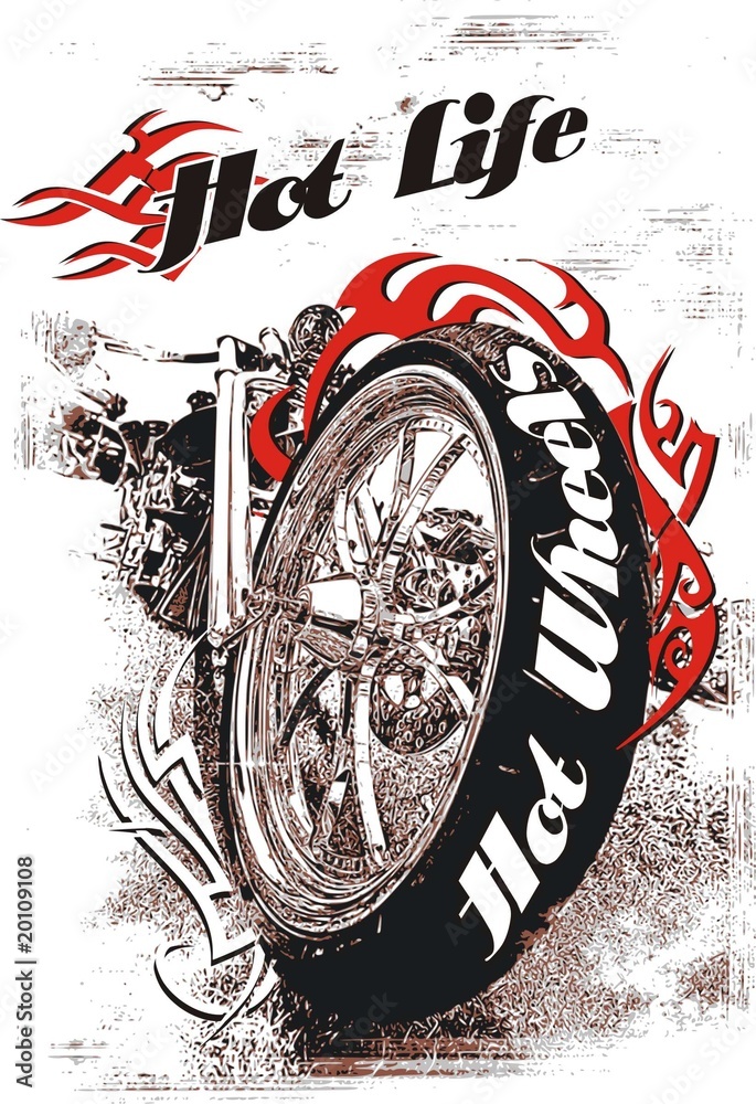 Naklejka premium Hot life