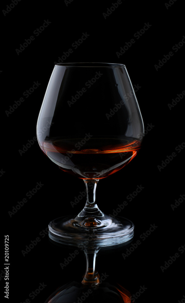 Glass with cognac Glass with cognac