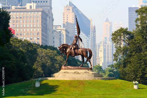General John Logan Monument in Grant Park, Chicago photo